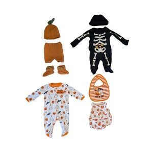Baby Halloween Outfit Bundle Nb- 3 Months